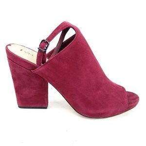 Via Spiga /// Burgundy Red Prim Block Heels